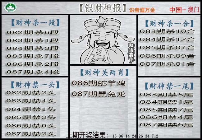 087期银财神[图]