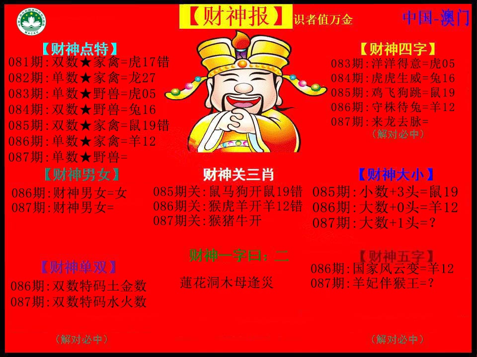 087期红财神[图]